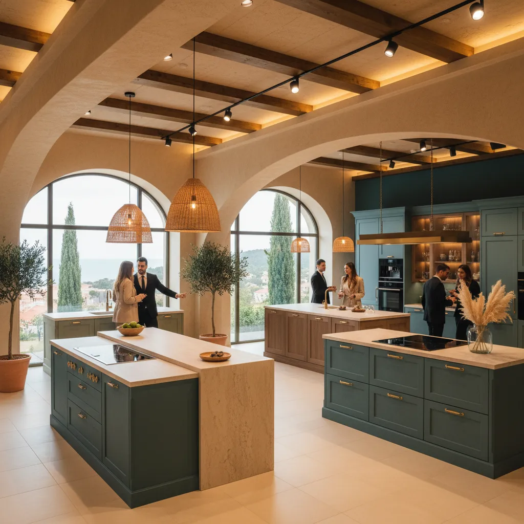 Modern kitchen showroom